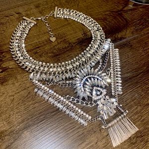 Aldo Rhinestone Tribal Statement Necklace 💎 ✨